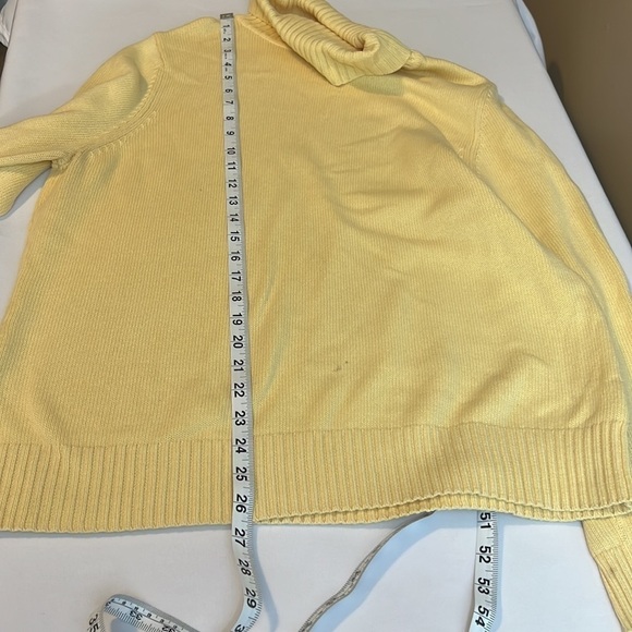 Croft & Barrow Yellow Turtleneck Sweater | Size XL - Picture 6 of 8
